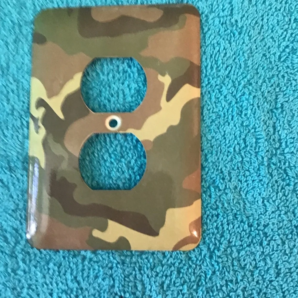 Camouflage Outlet Cover Plate Single‎ Standard Decor Wall Plate